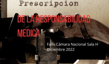 Plazo prescripción de la Responsabilidad Médica