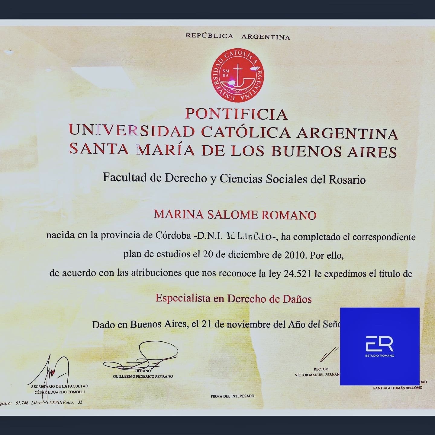 Ab. Esp. Marina S. Romano